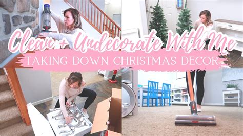 Clean Undecorate With Me Taking Down Christmas Decor Amanda