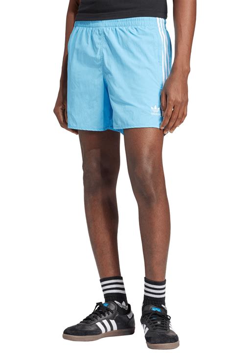 Adidas Adicolor Classics Recycled Nylon Sprinter Shorts Semi Blue Burst Editorialist