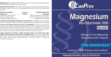 Canprev Magnesium Bis Glycinate Gentle V Caps Leanhd