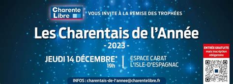 Qui Seront Les Charentais De Lannée 2023 Suivez En Direct La