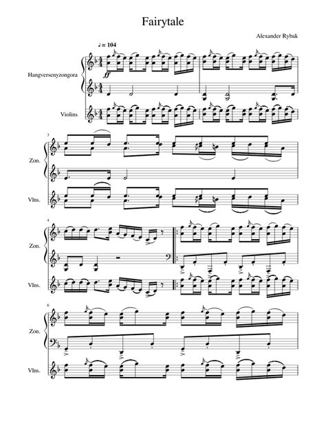 Fairytale with Violin - Alexander Rybak Karaoke (read the description ...