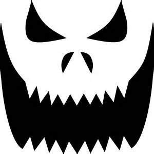 Mad Pumpkin Face Stencil