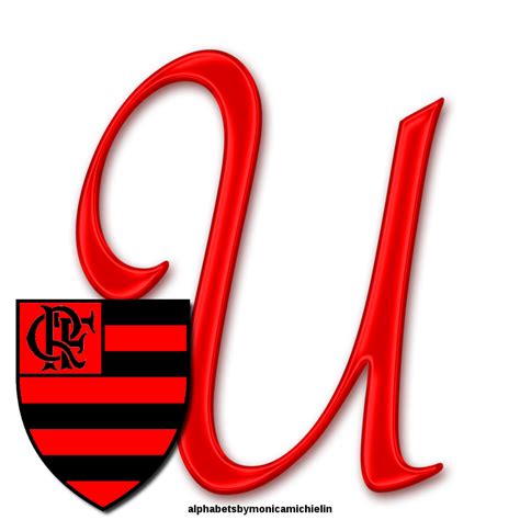 M Michielin Alphabets ALFABETO FLAMENGO Flamengo CLUBE DE REGATAS