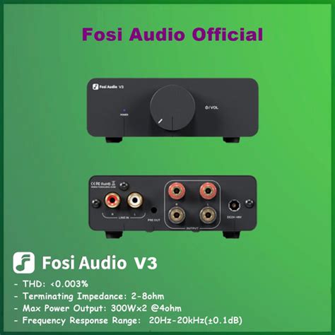 Promo Fosi Audio V Stereo Amplifier Home Audio Watts X Power