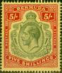 Bermuda 1920 5s Green Carmine Red Pale Yellow SG53d Fine Lightly Mtd