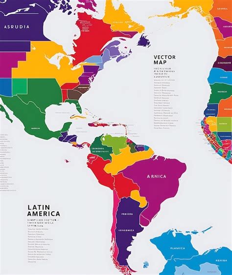 Una Am Rica Latina Y Los Estados Unidos De Am Rica Imagen Premium Generada Con Ia