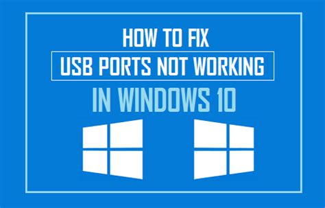 Cómo Corregir Los Puertos Usb Que No Funcionan En Windows 10 【