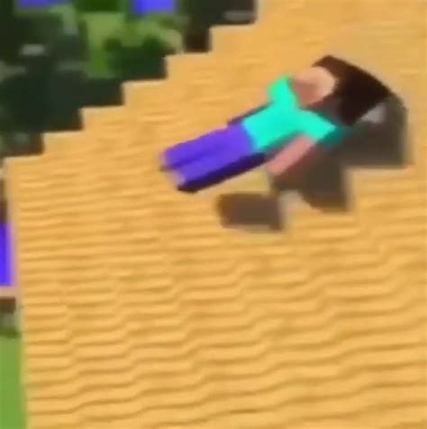 Minecraft Steve Falling Meme But Without The Sounds Template Youtube