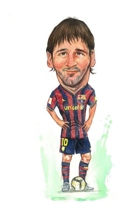 Messi Caricature editorial stock photo. Illustration of player - 25591328