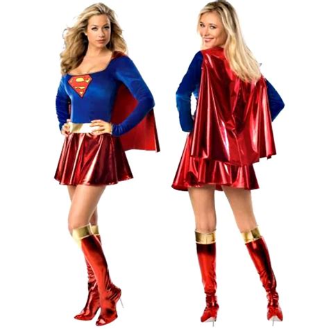 Ensen Superwoman Costume Cosplay Supergirl Superhero Costumes For Halloween Carnival Festival