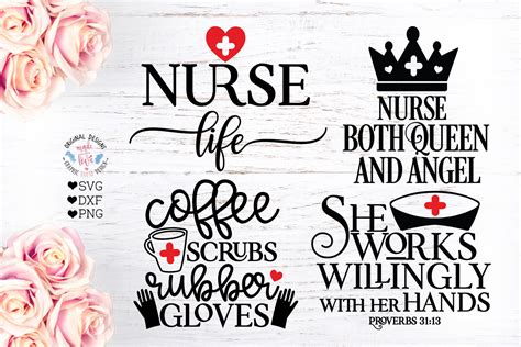 Nurse Svg Nursing Quotes Bundle 219737 Svgs Design Bundles