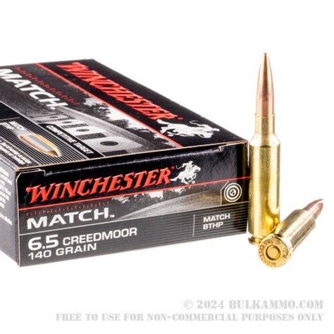 200 Rounds Of Bulk 6 5 Creedmoor Ammo By Winchester 140gr Hpbt