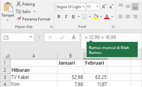 Cara Membuat Rumus Hitungan Di Excel Gini Caranya Riset