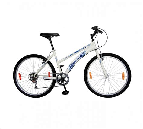 BICICLETA BACCIO ALPINA LADY ROD 26 BLANCO TURQUESA El Honguito Hogar