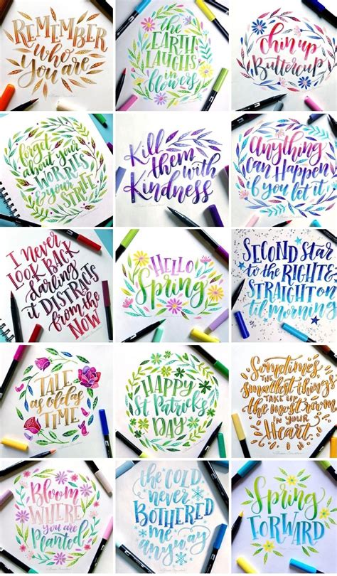 37 brush letter quotes to practice with happily ever after etc – Artofit