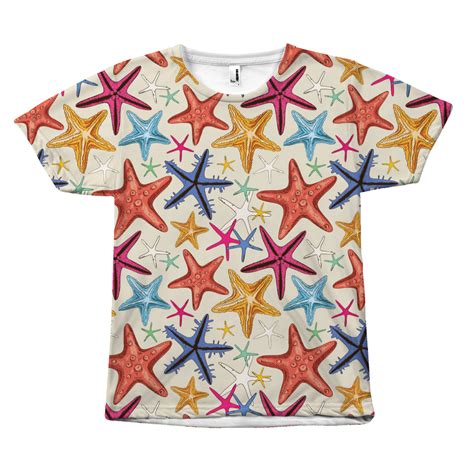 Hand Drawn Starfish Animal All Over T Shirt How To Draw Hands T