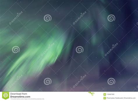 Sky Brighten By Dynamic Aurora Borealis Stock Photo Image Of North