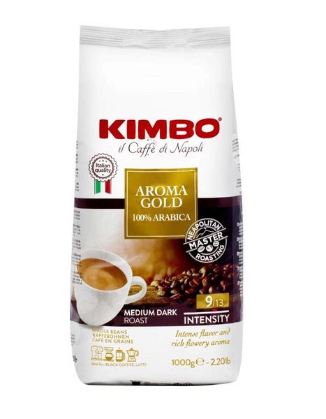 Кофе в зернах Kimbo Aroma gold 1 кг 100 Арабика купить с доставкой