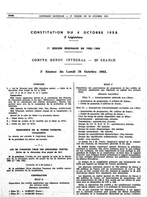 Texte Original De La Constitution De 1958 Texte Préféré