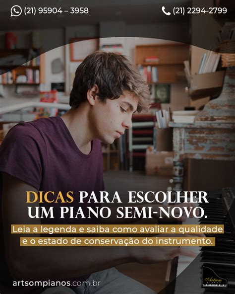 Um piano semi novo pode ser uma excelente opção para quem está