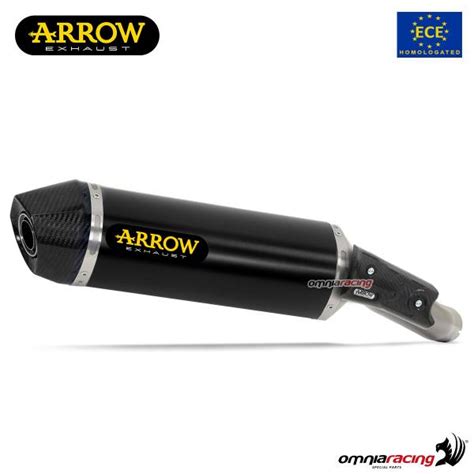 Arrow Exhaust Race Tech Slip On Dark Aluminum Approved For Husqvarna