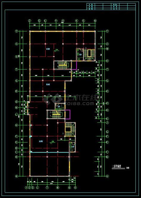 某地生活区多层住宅楼建筑cad设计平面图住宅小区土木在线