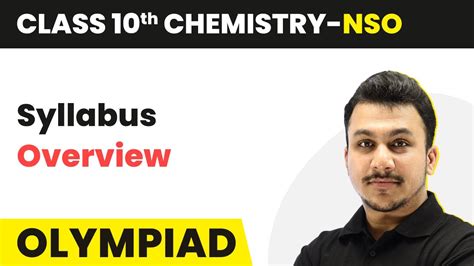 Class 10 National Science Olympiad Nso Chemistry Syllabus Overview