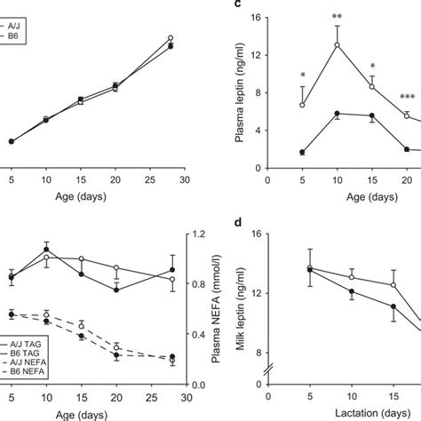 Body Weight And Plasma Levels Of Lipids And Leptin In Pups And Leptin