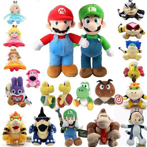 Anime Super Mario Bros Mario E Luigi Bowser Koopa Troopa Patomba Plush