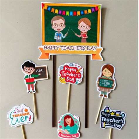 Jual Topper Teacher Days Topper Hari Guru Cake Topper Hari Guru