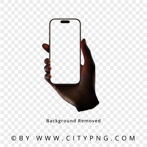 Apple Iphone Pro Max On Hand Mockup Citypng