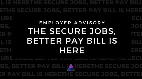 Employer Advisory The Secure Jobs Better Pay Bill Is Here Pinnacle People Solutions