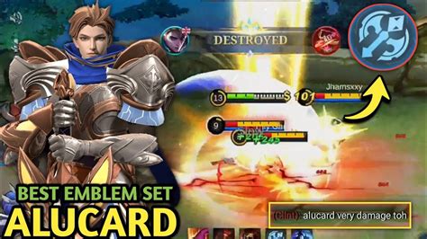 King Of Lifesteal Is Back New Alucard Best Emblem Set After