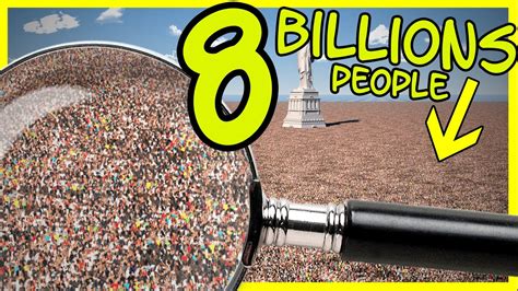 8 Billion People In Perspective 3d Youtube