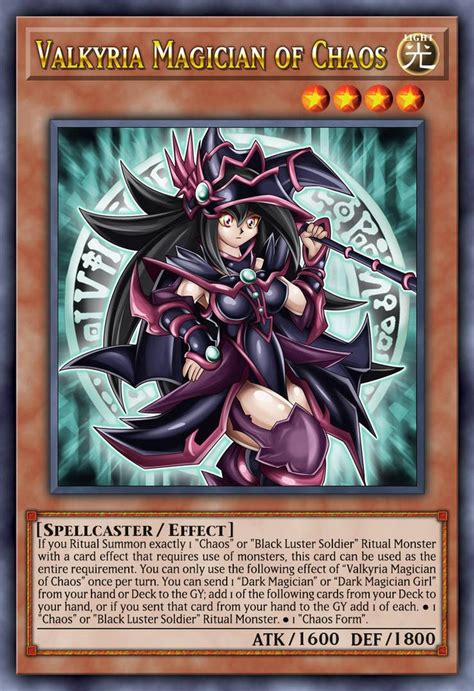 Valkyria Magician Of Chaos By Ray V Xyz On DeviantArt Custom Yugioh