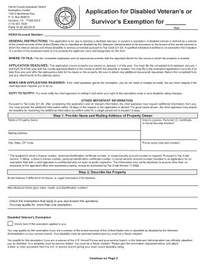 Fillable Online Hcad Hcad 11 22 Form Fax Email Print PdfFiller