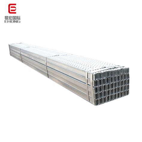 China Steel Strut Channel Hot Dip Galvanized Steel Slotted C