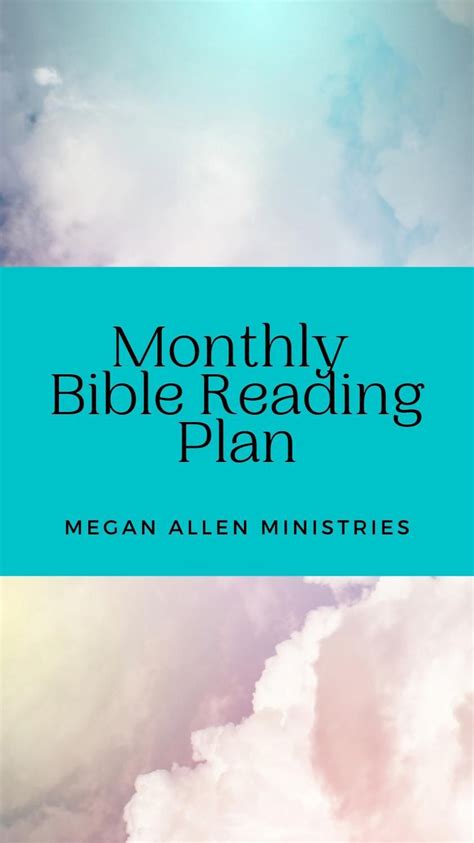 Printable Monthly Bible Reading Plans Artofit