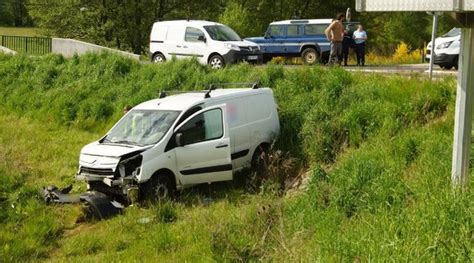 Deux blessés légers dans la sortie de route Saint Germain Laprade 43700