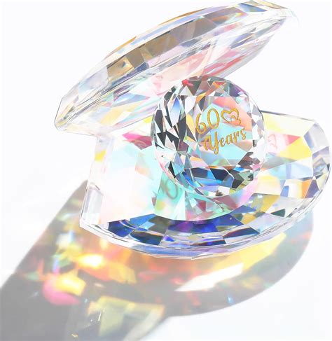 Amazon YWHL 60 Years Anniversary Crystal Shell Figurine Gifts For