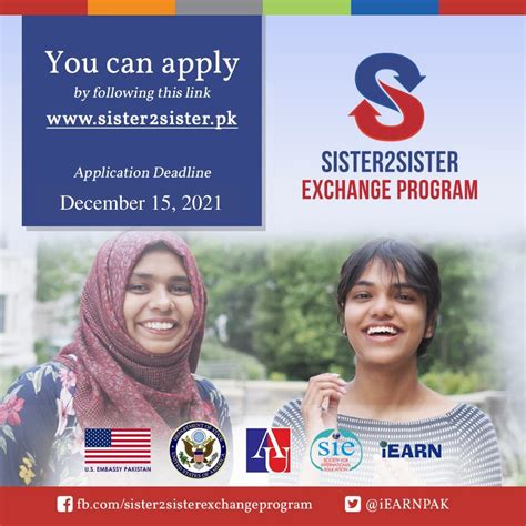 Hurry Up And Apply For Sister2sister Exchange Program Pakistan Us