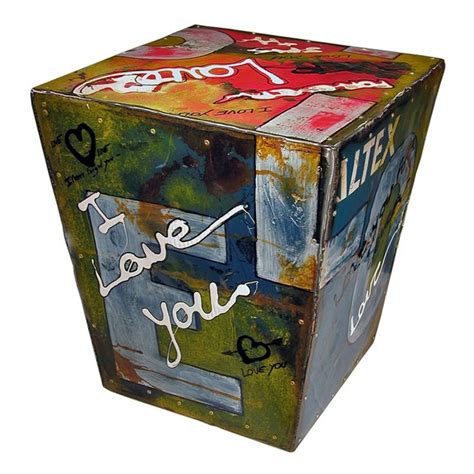 Groovystuff Moonshine Graffiti Love Side Table TF 1002 Side Table