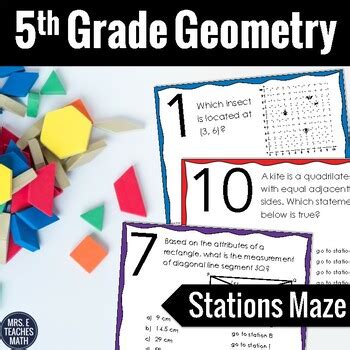 5th Grade Geometry Review Activity 5 G By Mrs E Teaches Math TPT