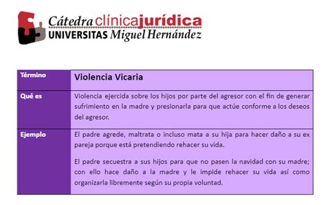 Violencia Vicaria C Tedra Cl Nica Jur Dica