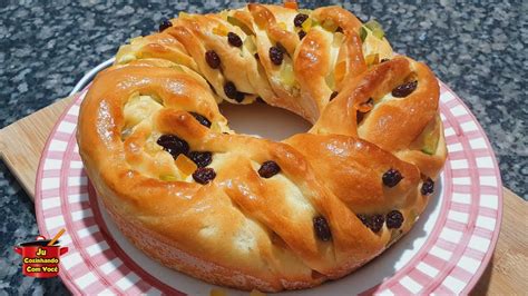 COMO FAZER ROSCA DOCE NATALINA FRUTAS CRISTALIZADAS PÃO DOCE YouTube