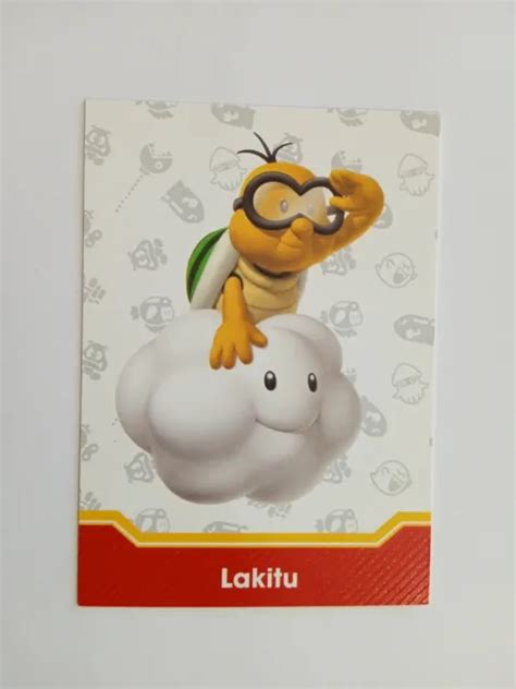 SUPER MARIO TRADING CARD COLLECTION PANINI 2022 LAKITU N 70 NEW 1 01