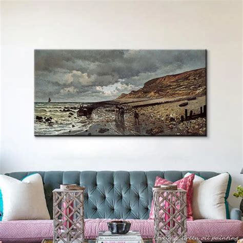 Handpainted Monet and the sea Seascapes Oil Painting Reproduction ...