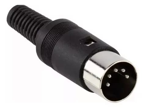 Plug Din Macho 5 Pinos Conector Midi De Alta Qualidade MercadoLivre