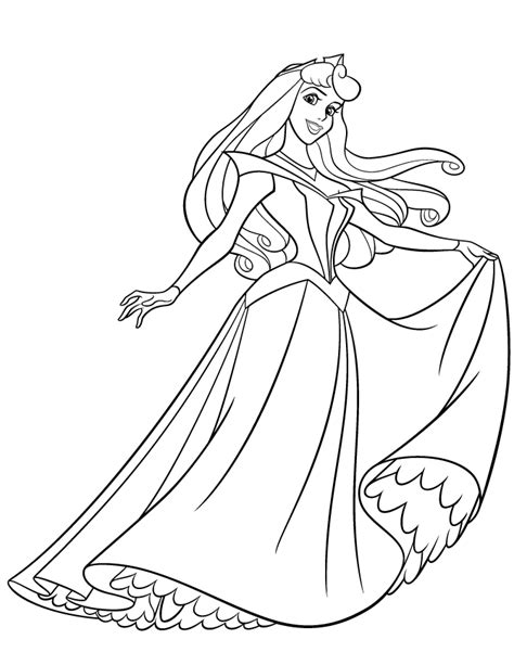 Chibi Aurora Coloring Page Free Printable Coloring Pages For Kids