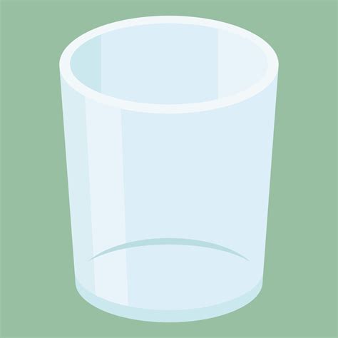 Empty Glass Illustration Vector On White Background 13718738 Vector Art At Vecteezy